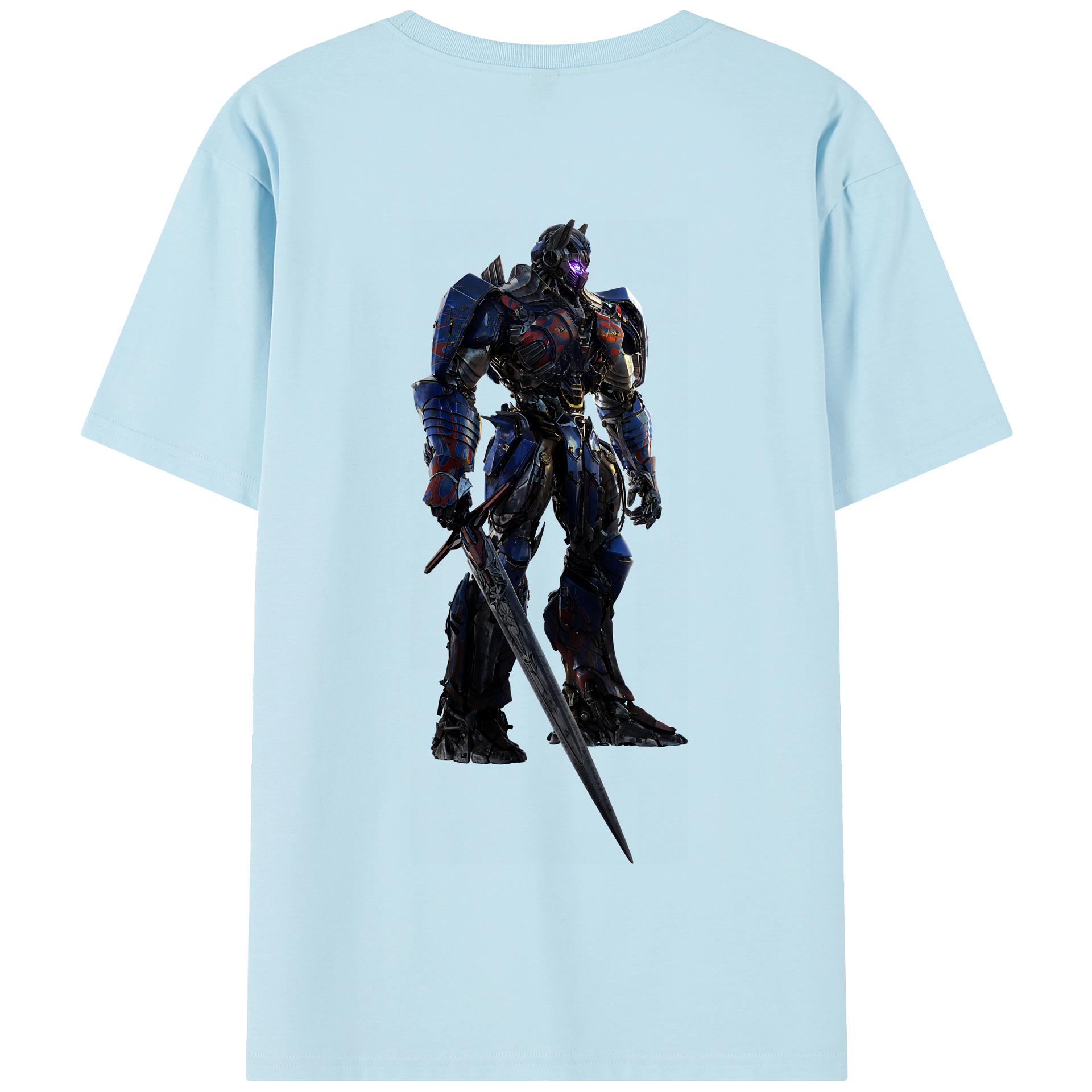 （画像用） Transformers トランスフォーマー 綿100％半袖Tシャツ（背面プリント）
